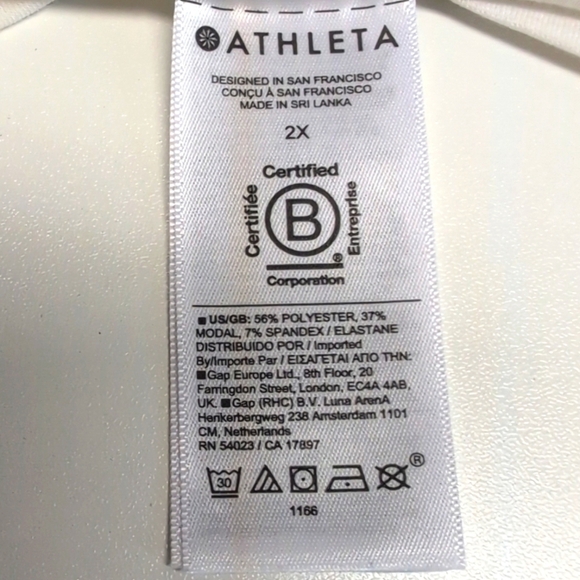 Athleta Air Out Cinch Tank in Ivory Size 2X Plus Athleisure Workout Gym EUC - Picture 8 of 9